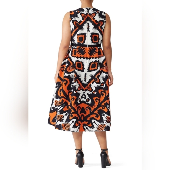 L.K. Bennett Printed Andrea Midi Dress, Size 14 - Picture 8 of 12